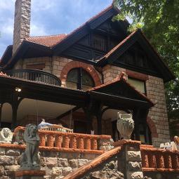 the roof of a building