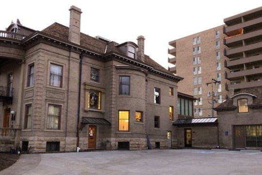 a large brick building