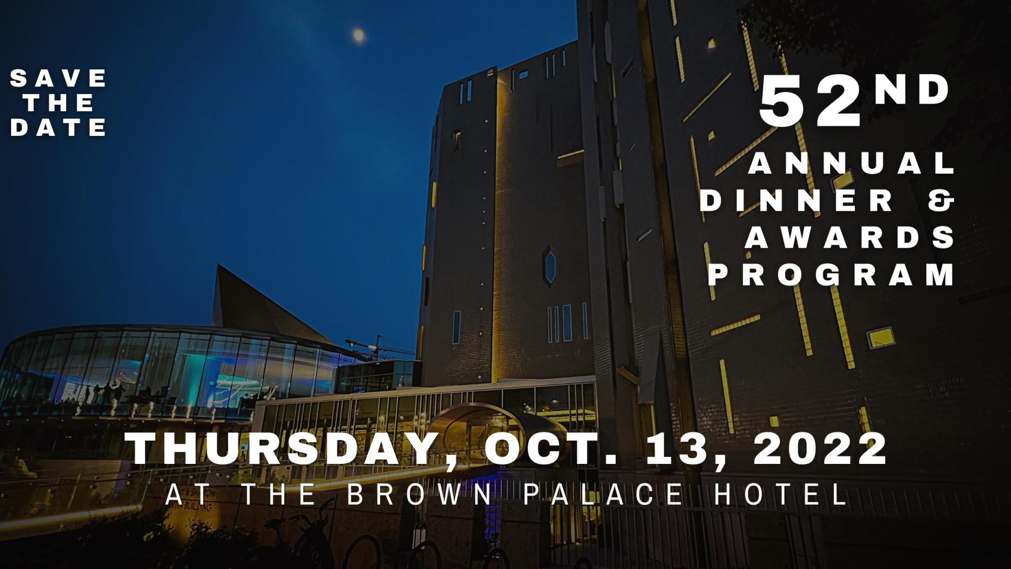 52nd-Annual-Dinner-Awards-Program-5 a sign on the side of a building