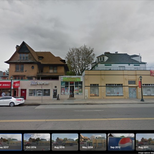 a sign on the side of a road