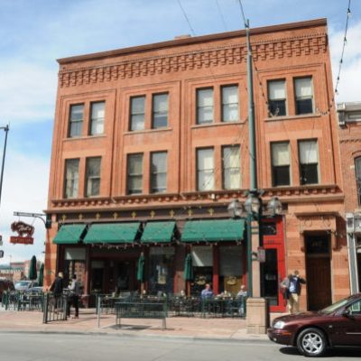 a car parked on a city street