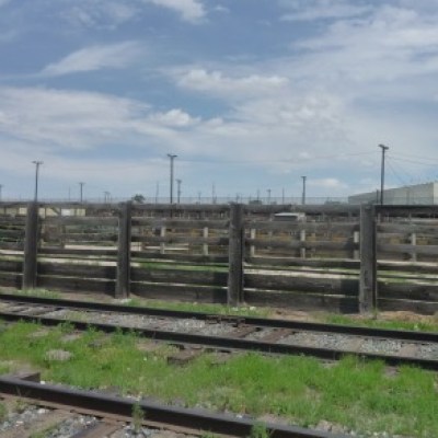 a train on a steel track