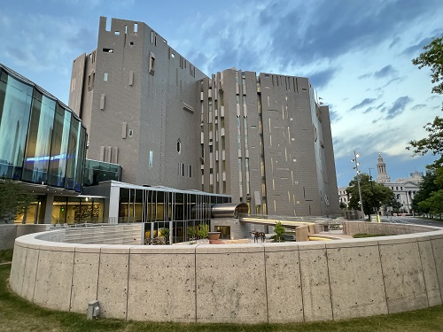 a castle on top of a building