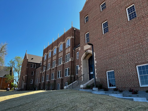 a large brick building